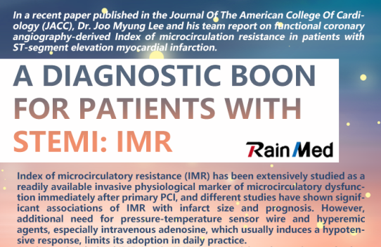  A diagnostic boon for patients with STEMI: IMR